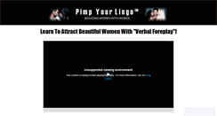 Desktop Screenshot of pimpyourlingoprogram.com